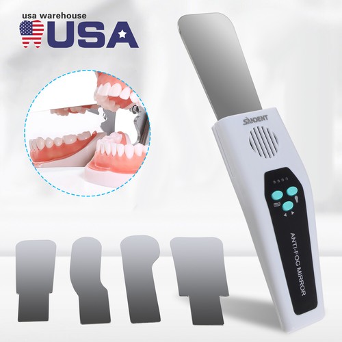Dental Anti-fog Mirrors Photography Reflector Photo Mirror No-Fog LED Clear - Picture 3 of 24