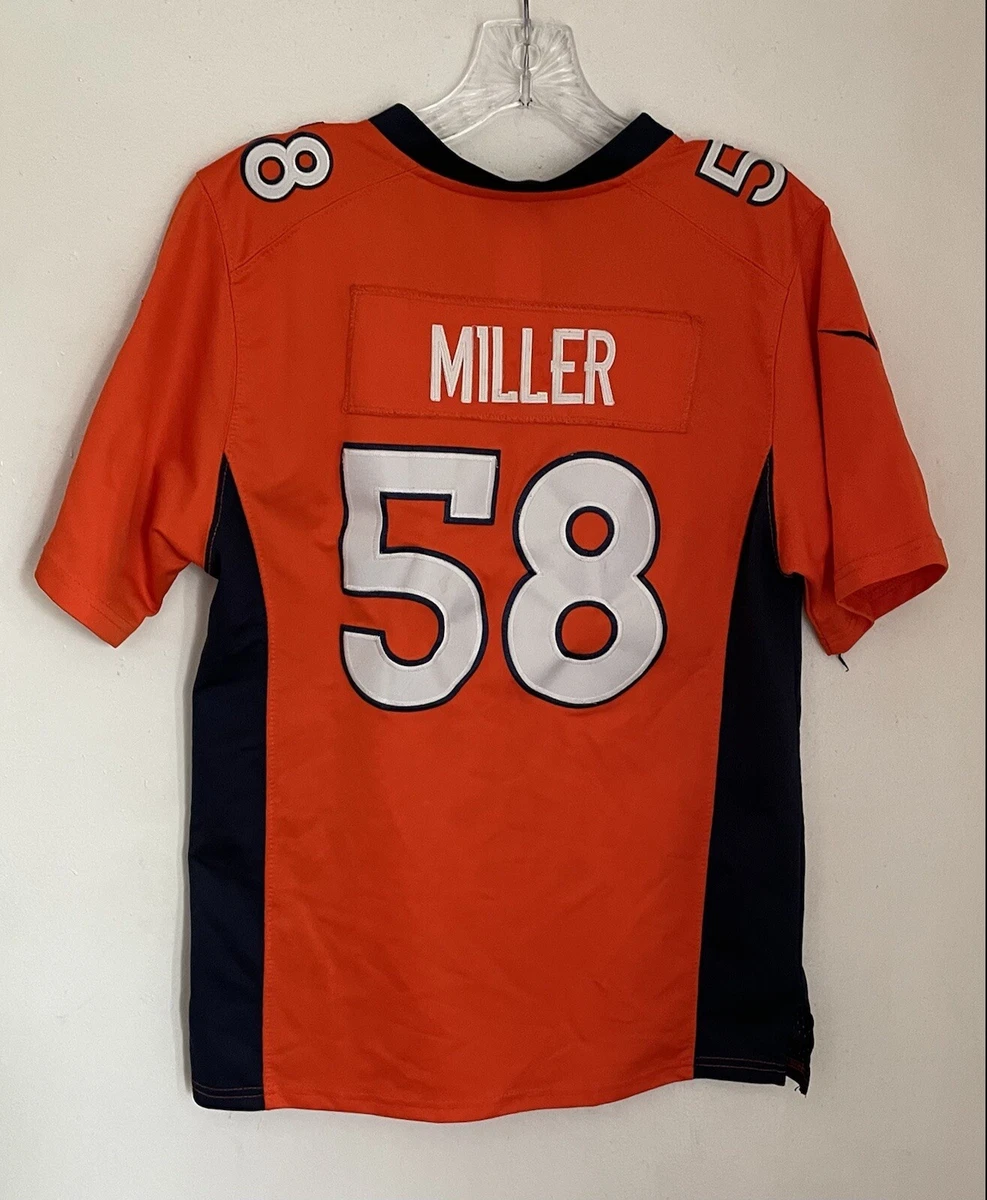 NFL Denver Broncos Von Miller 58 stitched On Field jersey size