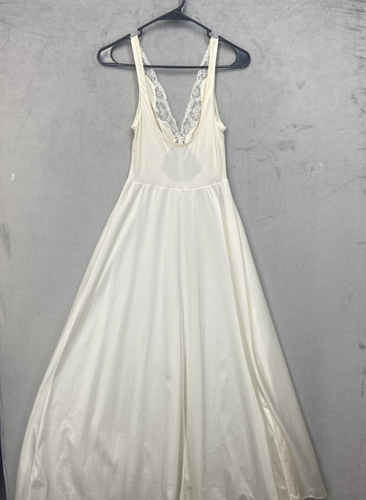 Vintage Olga Nachthemd Gr. Medium Ivory Bodysilk 92087 Loungewear - Bild 11 von 12