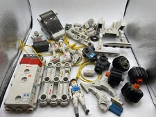 Vintage Milton Bradley Robotix Space Ship Toy w/ Astronaut Pilot & Accessories