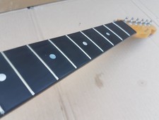 80's WARMOTH SLAB EBONY TELLY NECK - made in USA - FLAT RADIUS