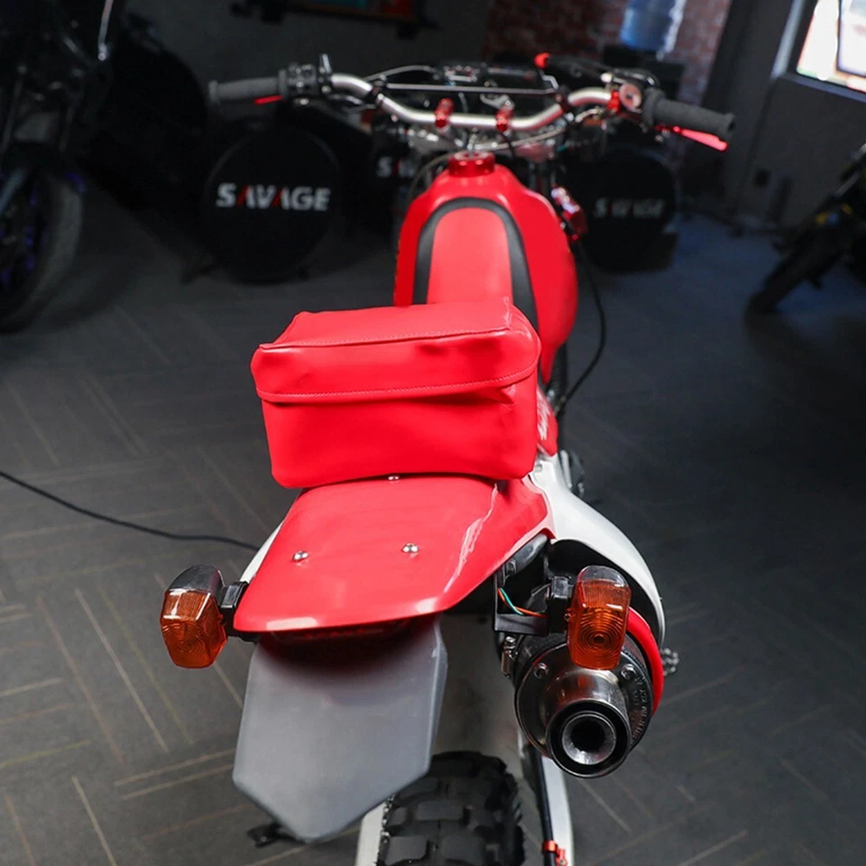 Bolsa de herramientas guardabarros trasero para HONDA CR 80R 85R 125R 250R 500R Foto 2 de 4