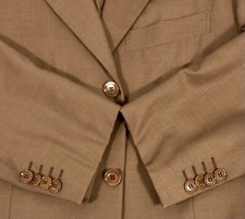 Pal Zileri LORO PIANA Super 120s Wool Brown Blazer Suit Jacket Vtg EU 50R US 40R