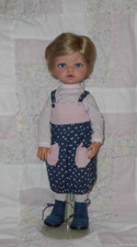 Playhouse JOHNNY Unisex Doll Wig SZ 7/8 BLONDE Short Style Side Part No Bangs B
