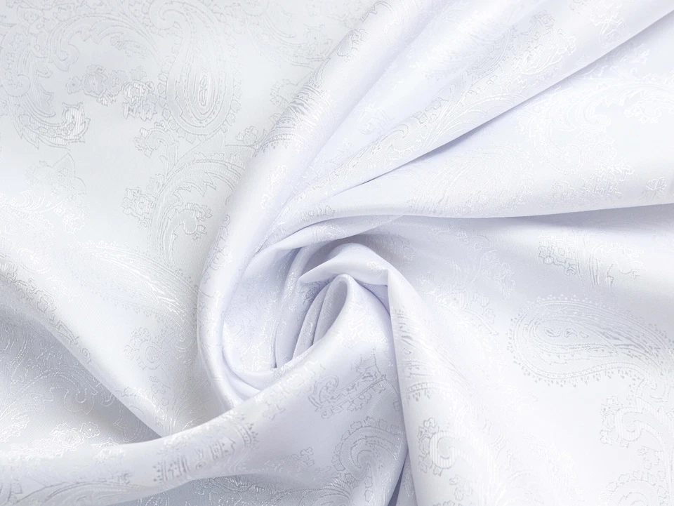 FUTTERSTOFF Futter Stoff Innenfutter Paisleymuster edel glänzend WEIß EUR 8,98/m