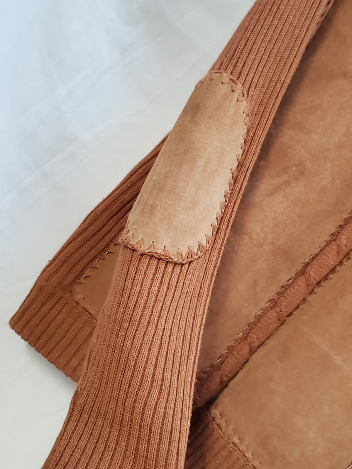 Kitit Leather & Cableknit Pullover Turtleneck Swe… - image 3