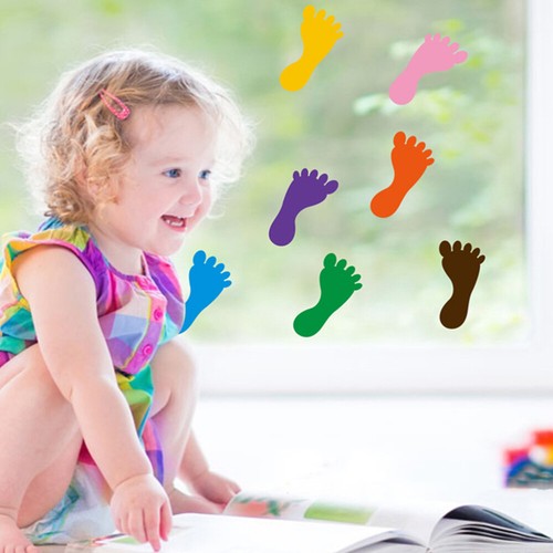 18 Paia Adesivi Patch Pavimento Impermeabili e Antiusura Decalcomanie per Prescolare - Foto 10 di 12