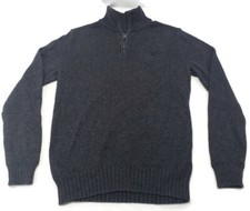 American Eagle Outfitters Mens Mock Gray Long Sleeve Pullover Knit Sweater Small