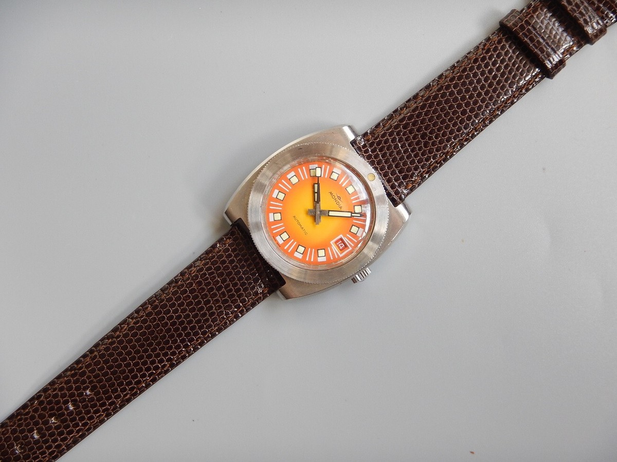 Bracelet En Cuir De Lézard Véritable 20 Mm Marron Clair - Neuf, Fabrication Française, Sans Marque