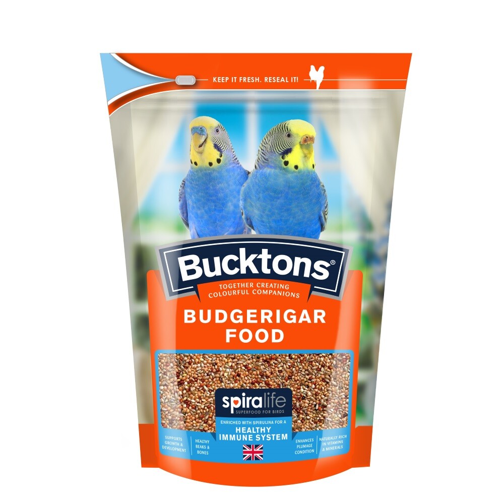 Bucktons Budgerigar Food with Spiralife 500g