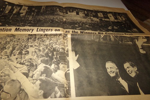 Vintage politische Zeitung Richard Nixon Kurfürst Nixon Massenpakete Chicago 68 - Bild 7 von 10