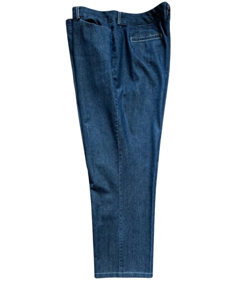 Pantalones de mezclilla para mujer Kim Rogers pierna recta, nuevos talla 18 Foto 2 de 4