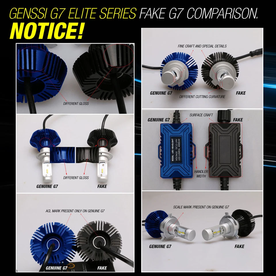 G7 LED 雾灯灯泡雾灯升级版适用于 Freightliner Sprinter 2500 3500 — 第 4/4 张图片