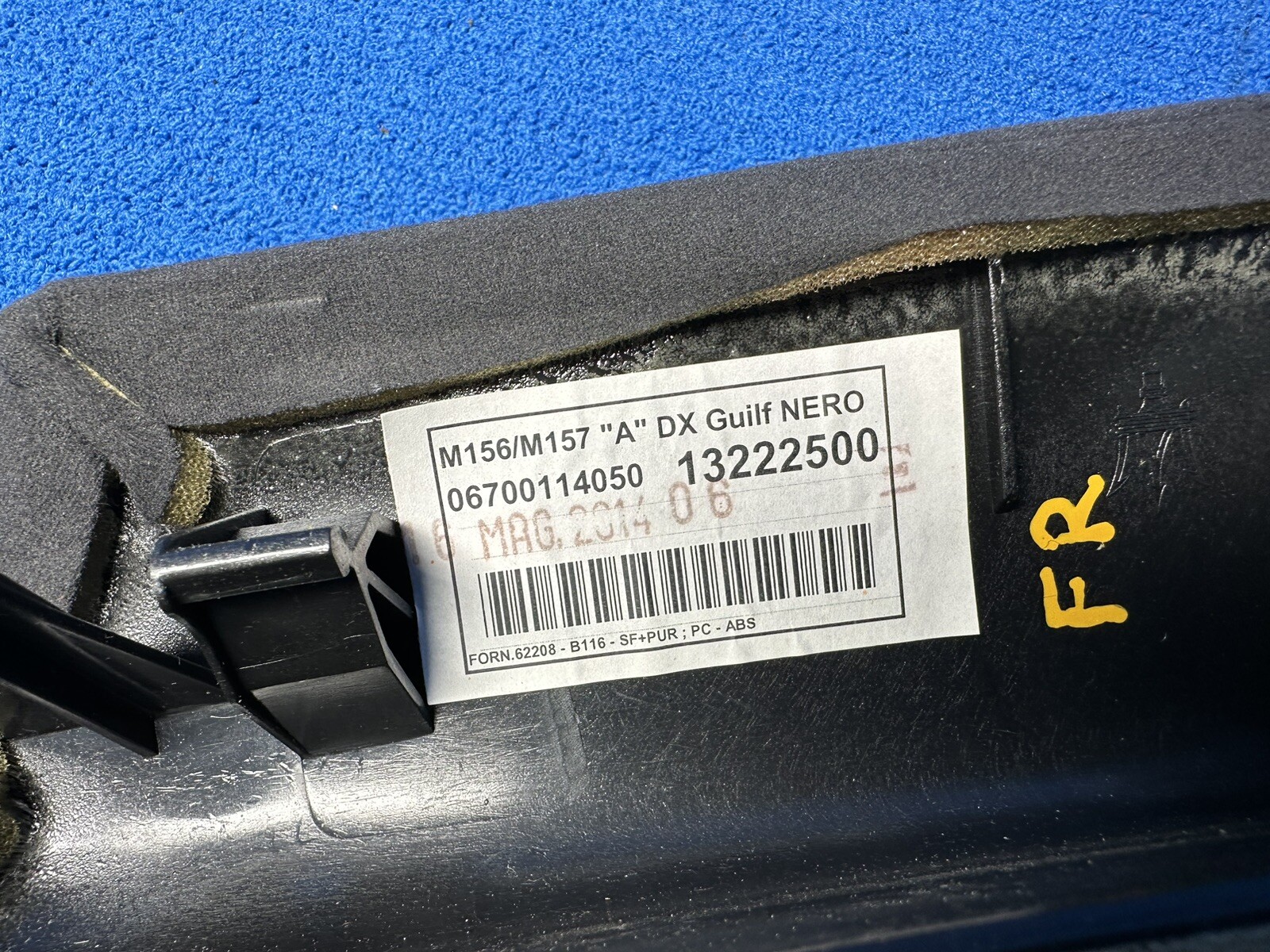 💸2014-2017 MASERATI QUATTROPORTE FRONT RIGHT PASSENGER SIDE A PILLAR TRIM PANEL