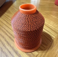 Gudebrod Black& Orange Rod Building Thread 4oz Spool Gudewind  NCP Size C+