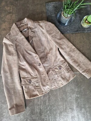 Lederjacke BLENDSHE, Größe  S,  echt Leder in braun und gefüttert in braun - Bild 1 von 2