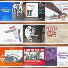 Drama Original Half Sheet Movie Poster Lot (9) – Good / Poor **Burt Reynolds**