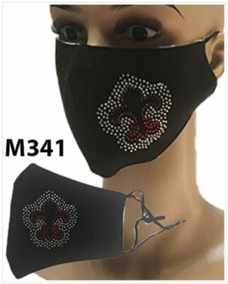 Fleur-de-lis Face Mask Adjustable Reusable