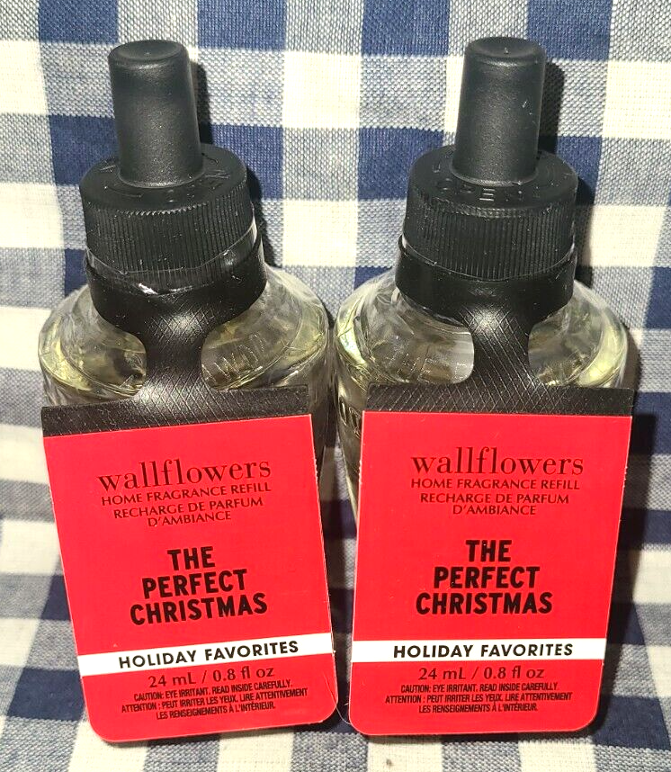ALL NEW 2-Pack THE PERFECT CHRISTMAS Wallflower Refill Bulbs Bath & Body Works-image