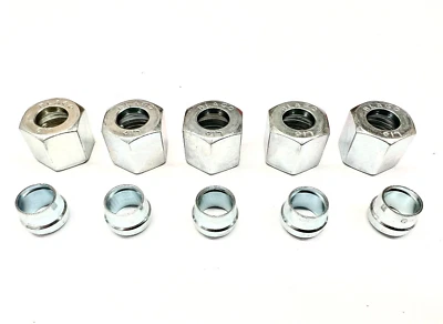 BLAGO 5 Stück Hydraulik Mutter Schneidring 10-L M 16x1,5 Überwurfmutter für 10 mm Rohr