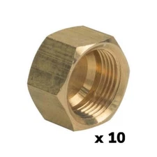 ProFlo PFXCCCN Brass 3/8" OD LF Compression Stop Valve Cap 9.525mm *Pack of 10*