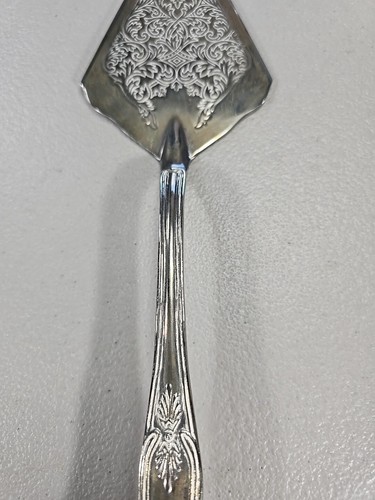 Vintage Sheffield Silver Plate "Kings" Pattern Table Cake Dessert Server 12" - Picture 3 of 6