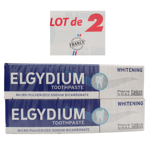 elgydium whitening toothpaste 2 x 75ml