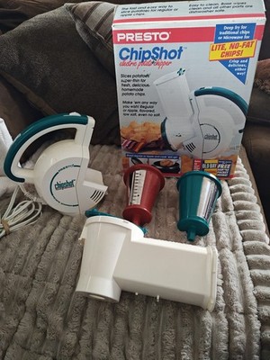 New Vintage Presto Chip Shot Electric Potato Chipper 02960 complete Vtg