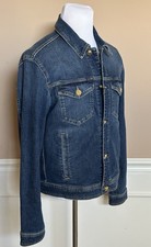 Versace Men  s Blouson Denim Blue Jacket 42 US 52 Euro 1007328 NWT 1400