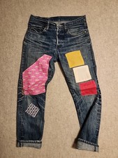 vtg Levis 501xx Jeans Men 30x29 Blue Big E redline LVC Selvedge Patch work