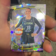 Panini 2025 Prizm WNBA Katie Lou Samuelson #82 Ice Prizm Seattle Storm