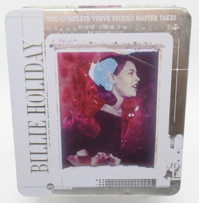 BILLIE HOLIDAY: THE COMPLETE VERVE STUDIO MASTER TAKES 6-DISC MUSIC CD SET, TIN