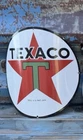 Vintage Design  Texaco Porcelain 15” Curved Sign