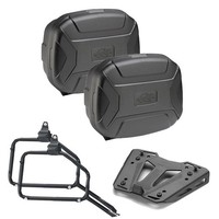 Kappa KVC35N Seitenkoffer Mit Rahmen Schwarz FüR BMW F 800 GS 2008-2011 35LT