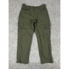 REI Co op Pants Mens 36x32 Green Sahara Convertible Cargo Hiking Zip Off