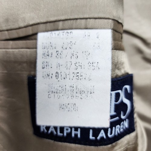 Chaps Ralph Lauren Mens Blazer Green Wool Gold 2 Button Jacket Sport Coat 46R - Picture 3 of 10