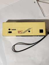Vintage Hanimex 110 DF Pocket Film Camera Yellow Black w/ Strap Untested