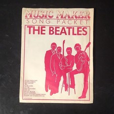 Music Maker Song Packet The Beatles Sheet Music Guitar Rock Lyrics Collection