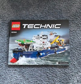 LEGO Technic Ocean Explorer 42064 Complete Set w/ Helicopter & Submarine