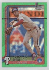 2025 Topps Chrome Logofractor Edition Green Refractor 22/99 Trea Turner 18ye