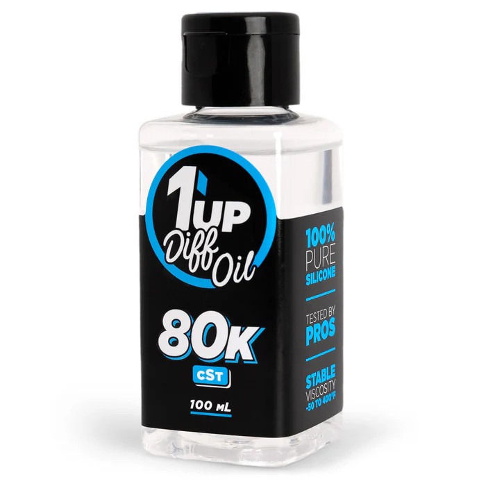 1Up Racing 110080 - Pure Silicone Diff Oil, 100ml, 80K CST