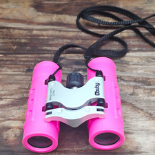 Obuby Compact Pink Roof Prism Binoculars 8x21 Coated 21mm Objective