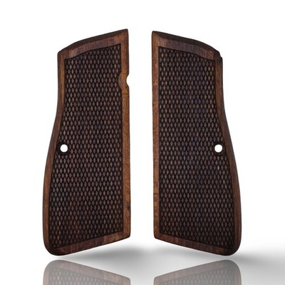 Browning Hi-Power Walnuss Griffe - gerahmtes Rauten Karomuster - mehrere Co