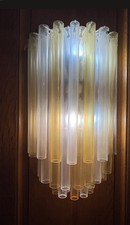 N. 2 Applique Venini A Canne Cave Bicolori 