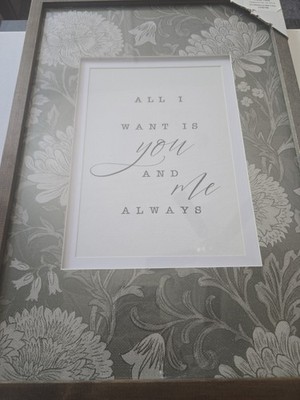 All I Want Is You And Me Always 20x14in Wall Art Brand New From Hobby Lobby