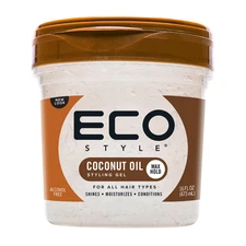 Eco Style Coconut Oil Hair Styling Gel, 16 oz, Moisturizing, Unisex