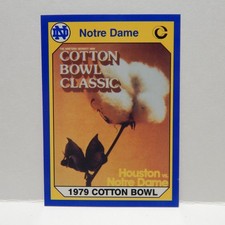 Notre Dame College Football Cotton Bowl Card 18 (B)