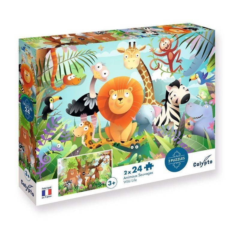 Puzzle Sentosphere Animaux Sauvages pour occuper les enfants le mercredi