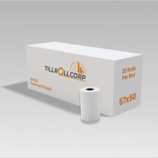 Thermal Till Rolls SPECIAL OFFER (20 Rolls) 57 x 50mm (JUST EAT MACHINE)