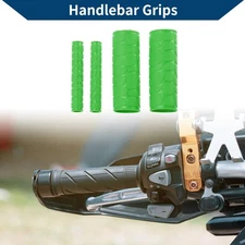 1 1/8" / 29mm Motorcycle Hand Grips Cover Kit Handlebar Grips Rubber Green